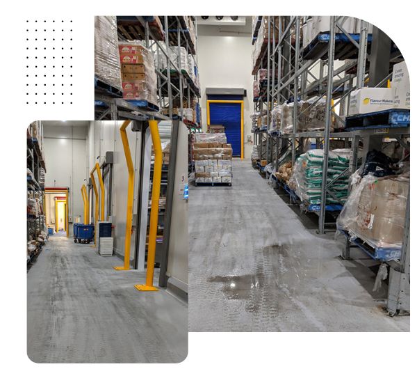 Industrial Warehouses Cleaning Service Section