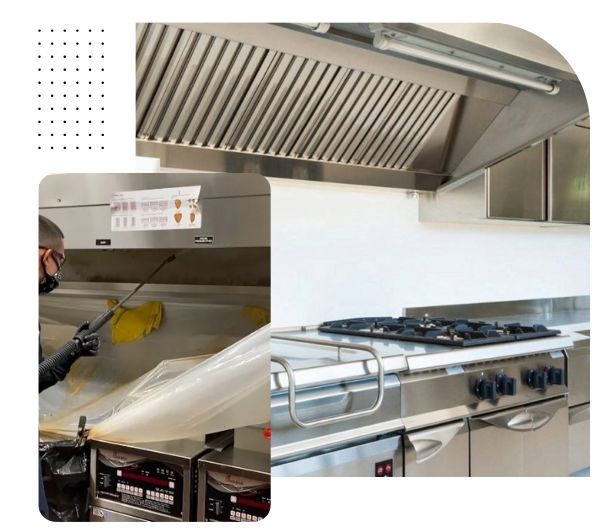 Our Expert Kitchen Canopy & Exhaust System Cleaning Process Section