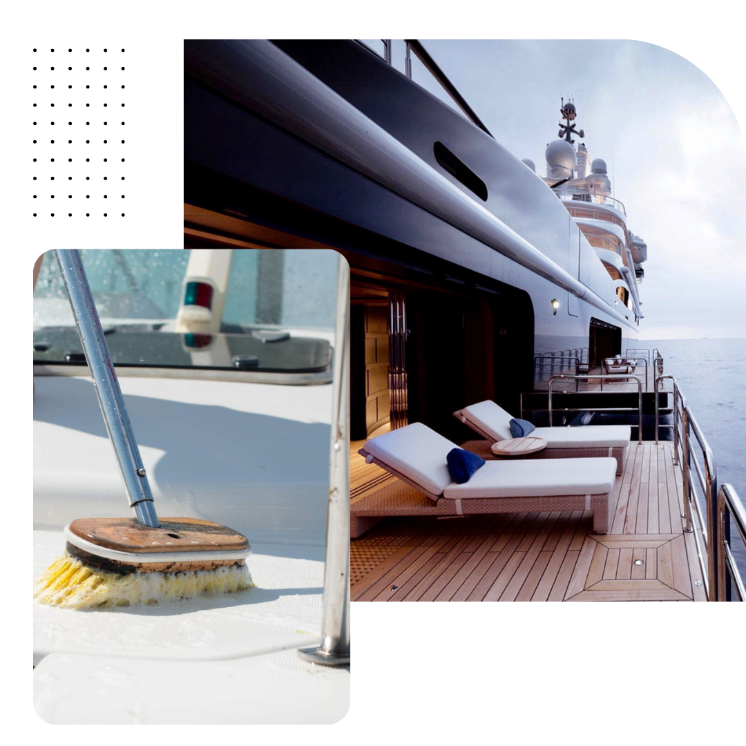 Expert boat cleaning service in Sydney, showcasing a clean and shiny boat ready for the water.